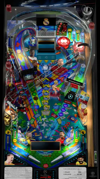 Champions League – Season 2020 virtual pinball table