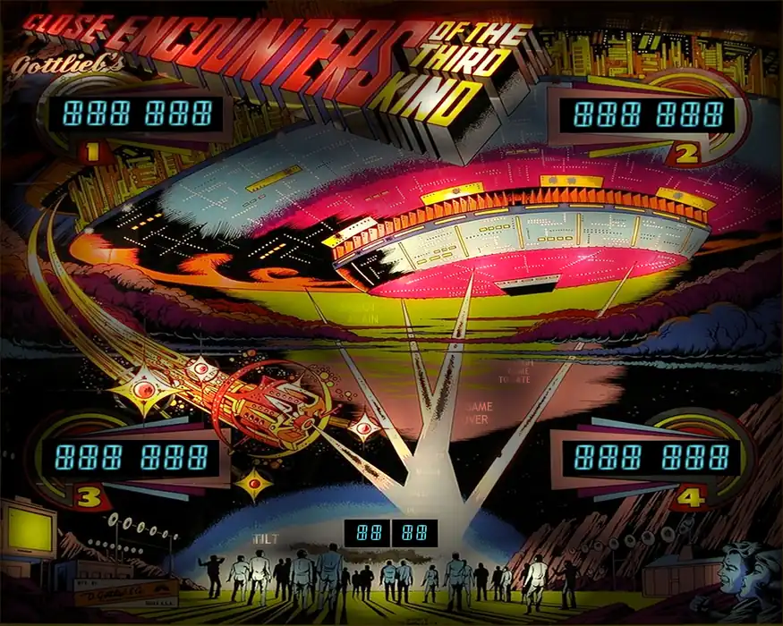 Close Encounters of the Third Kind virtual pinball table