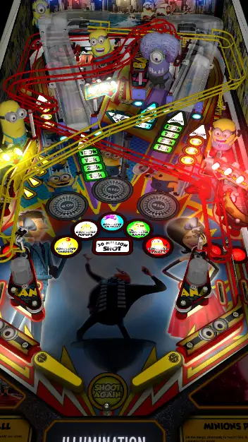 Minions virtual pinball table