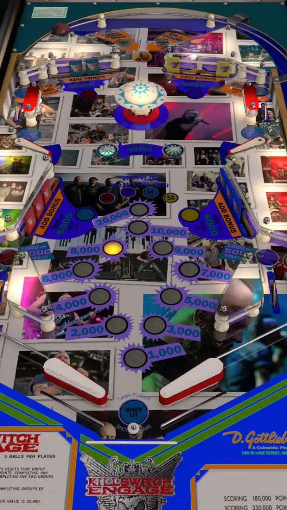 Killswitch Engine virtual pinball table