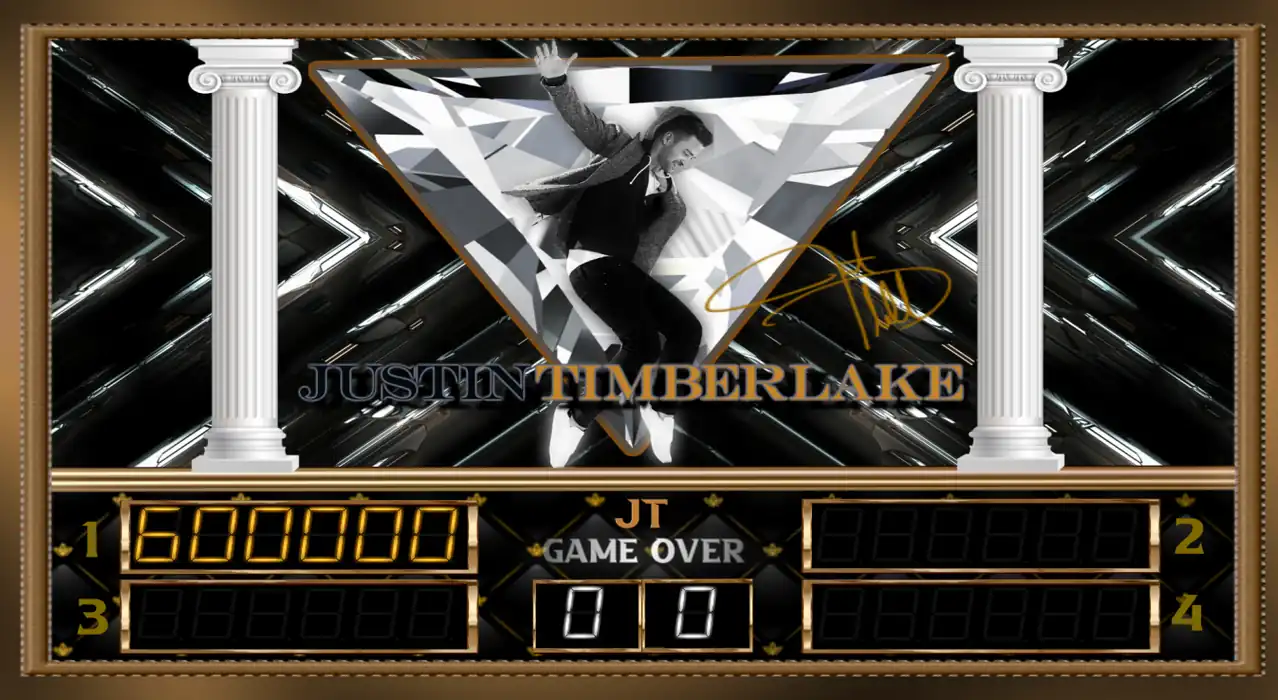 Justin Timberlake virtual pinball table