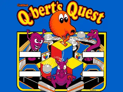 Q-Bert’s Quest virtual pinball table