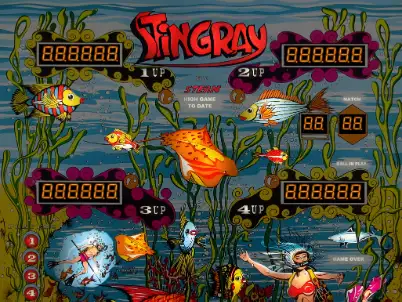 Stingray virtual pinball table