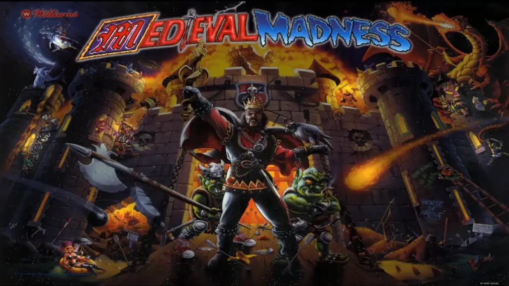 Medieval Madness virtual pinball table