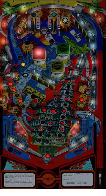 Star Fire virtual pinball table