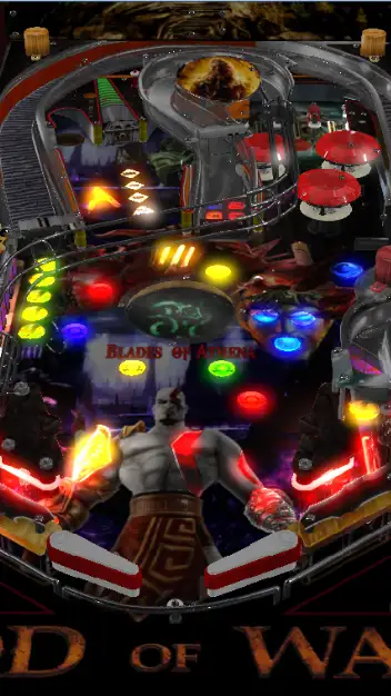 Kratos – God of War virtual pinball table