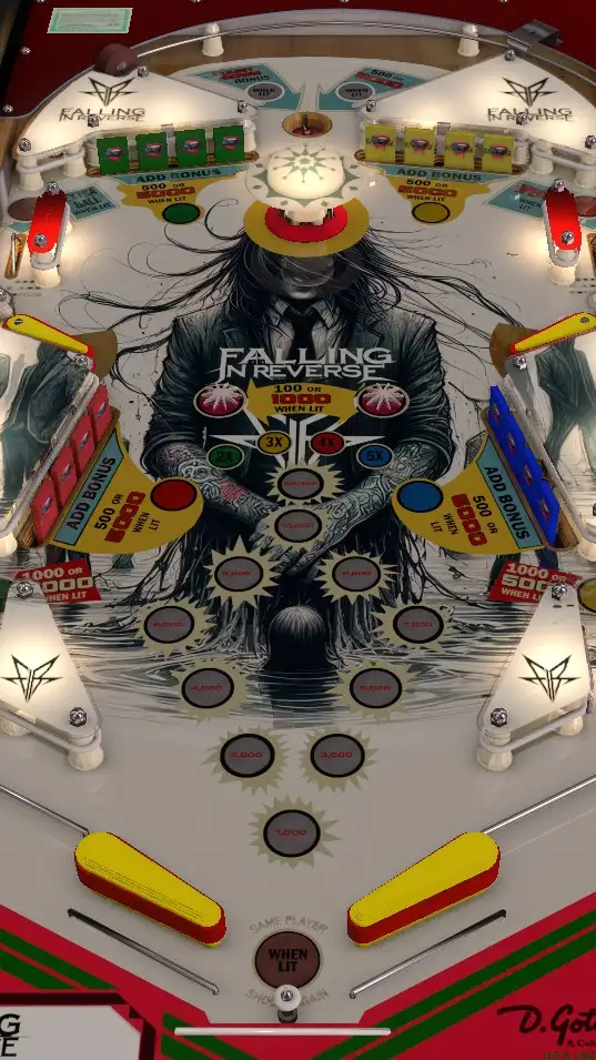 Falling In Reverse virtual pinball table