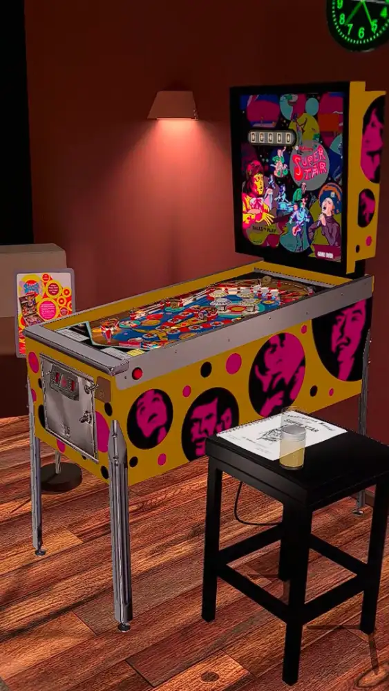 Super Star virtual pinball table