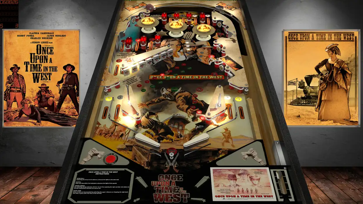 Once Upon A Time In The West virtual pinball table
