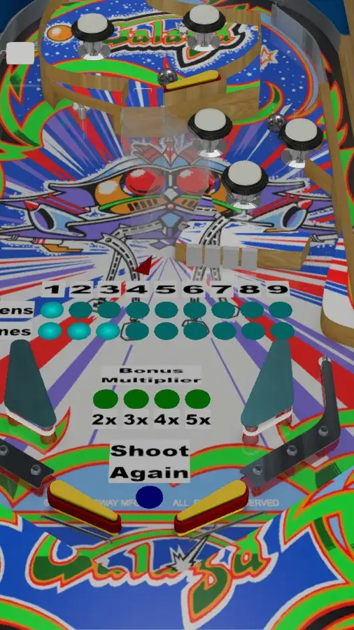 Galaga Pinball virtual pinball table