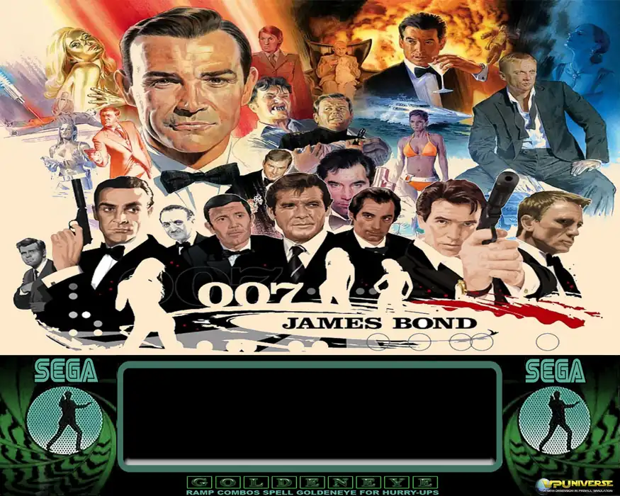 James Bond virtual pinball table