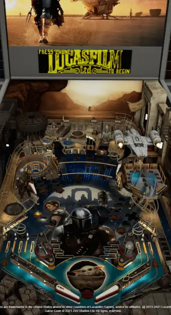 Star Wars Pinball – The Mandalorian virtual pinball table