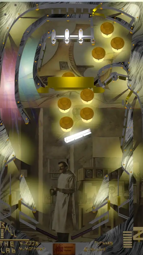 The Lab virtual pinball table