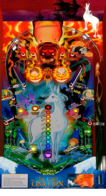 The Last Unicorn virtual pinball table