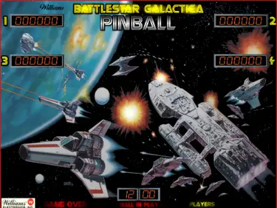 Battlestar Galactica virtual pinball table