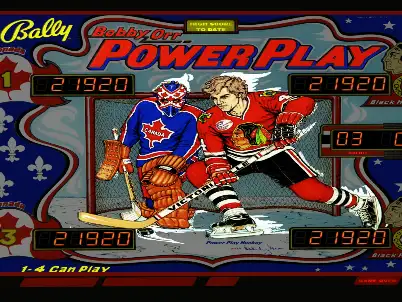 Bobby Orr Power Play virtual pinball table