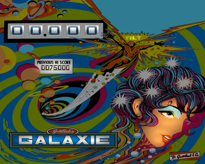 Galaxie virtual pinball table