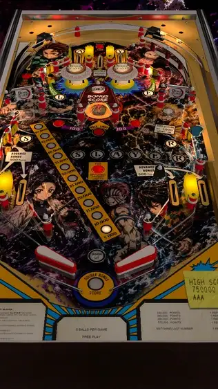 Demon Slayer virtual pinball table