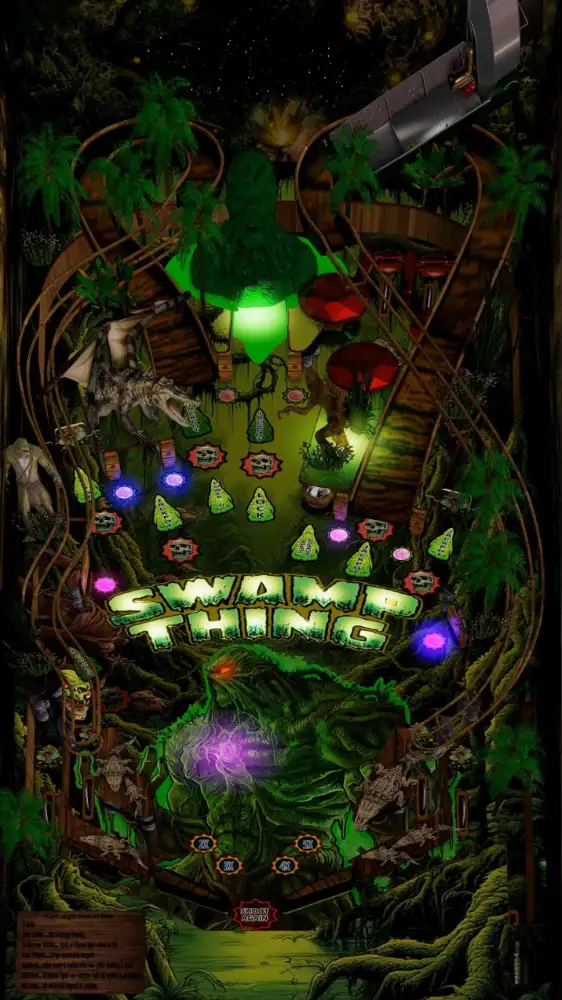Swamp Thing virtual pinball table
