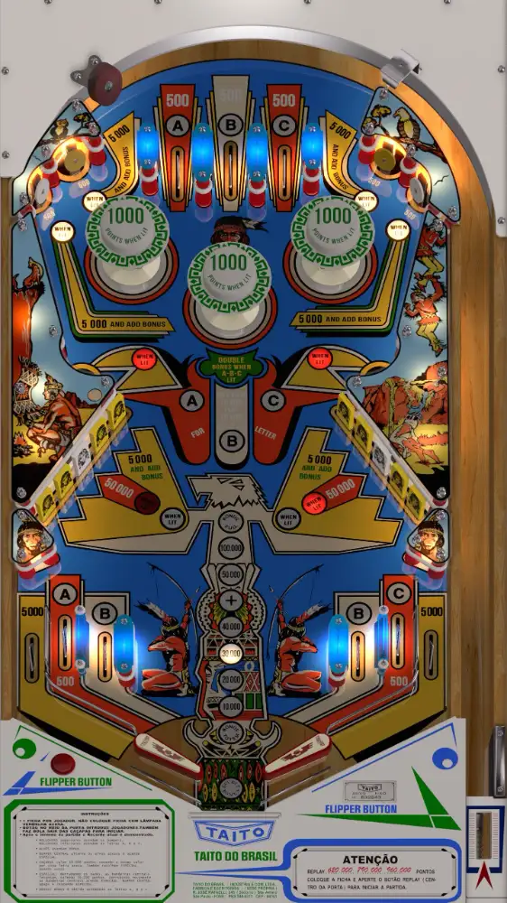 Apache! virtual pinball table