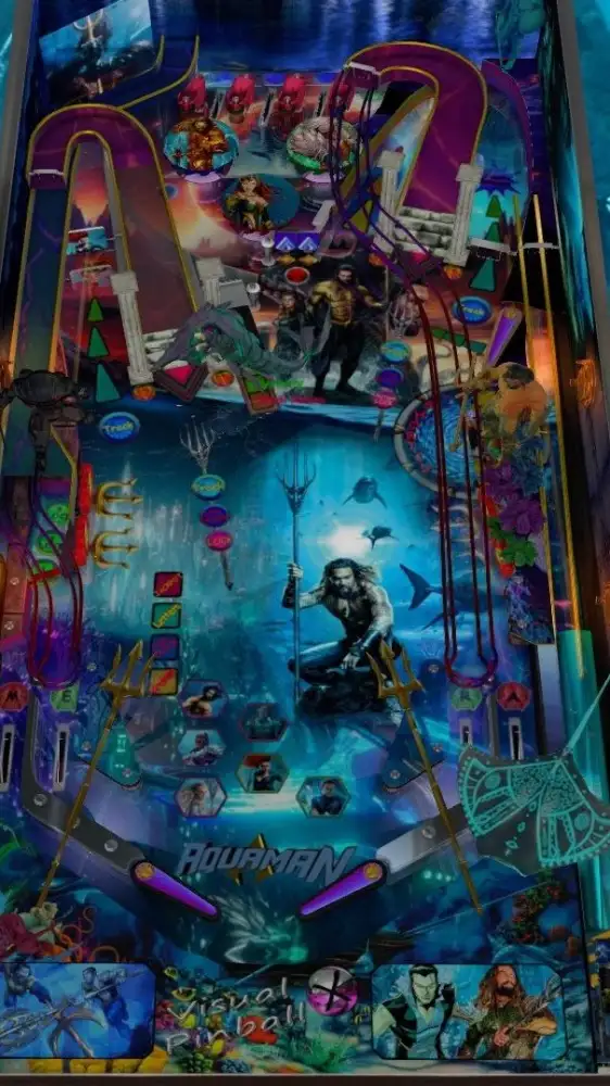 Aquaman virtual pinball table