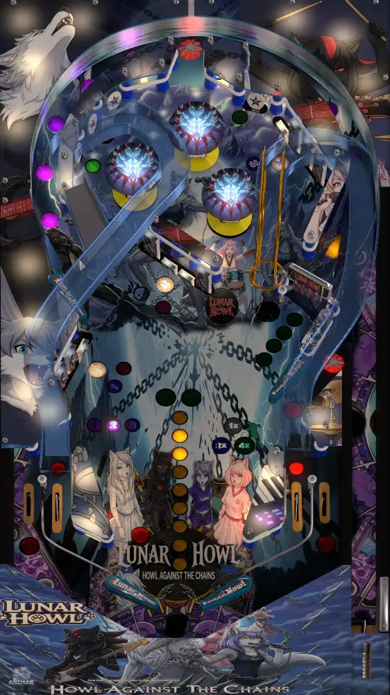 Howl Against The Chains – Lunar Howl 2 virtual pinball table