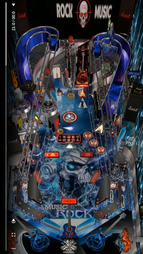 Rock Music virtual pinball table
