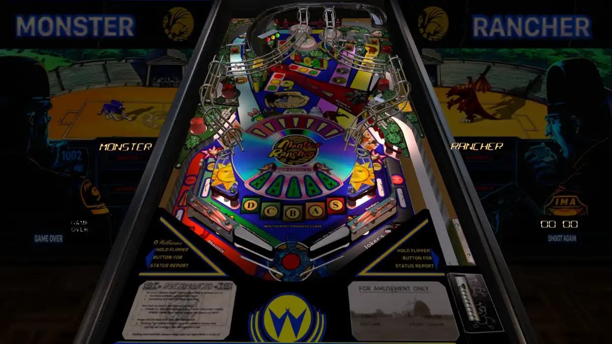 Monster Rancher virtual pinball table
