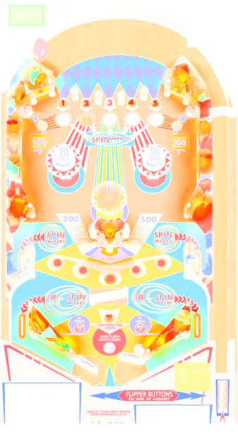 Spin Wheel virtual pinball table