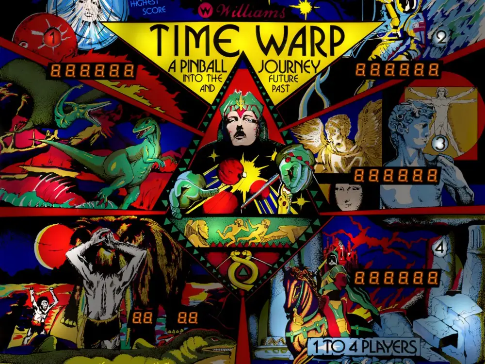 Time Warp virtual pinball table