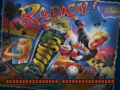 Radical! virtual pinball table