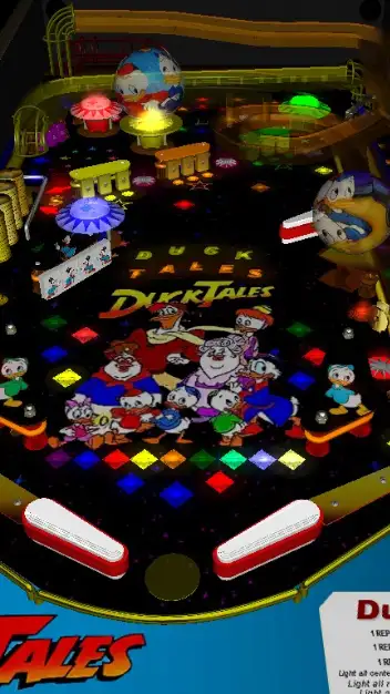 DuckTales virtual pinball table