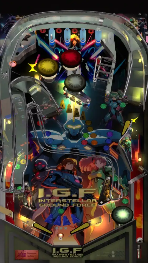 I.G.F. Interstellar Ground Force virtual pinball table
