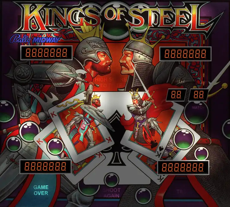 Kings of Steel virtual pinball table