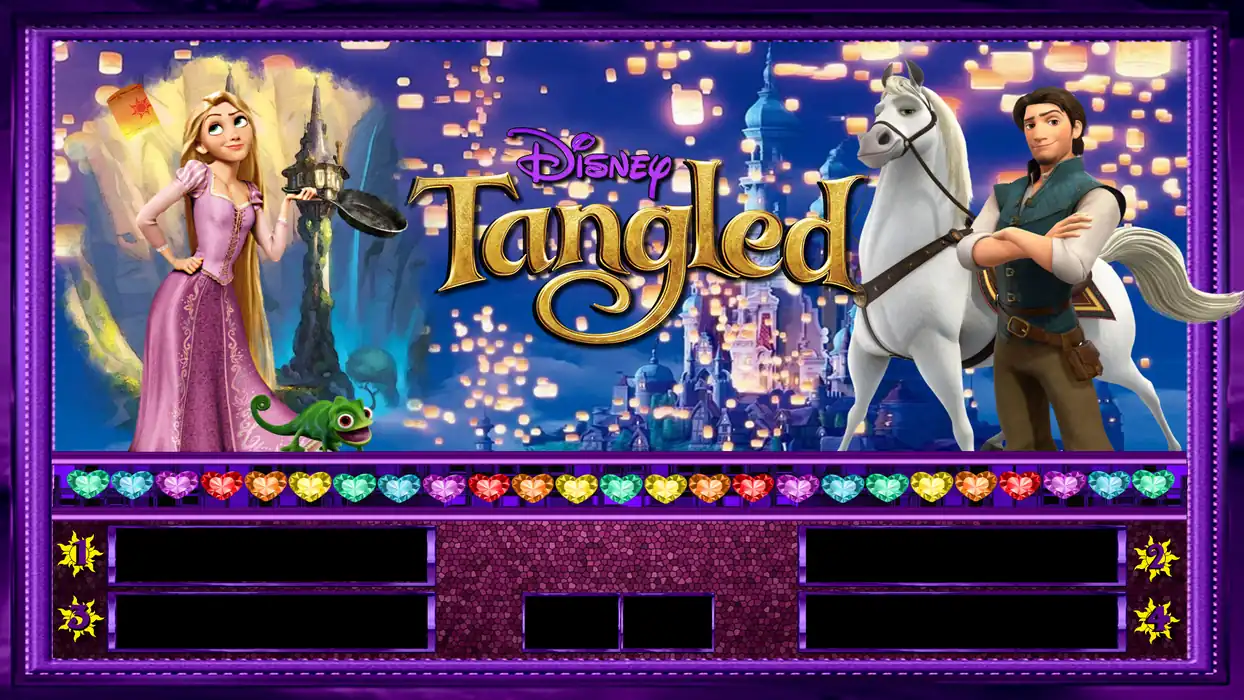 Disney Tangled virtual pinball table