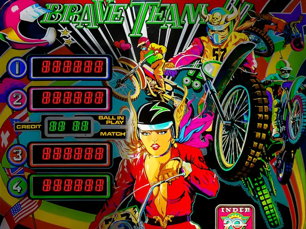 Brave Team virtual pinball table