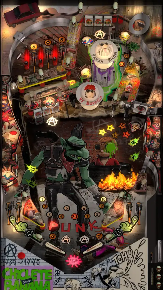 Bob Cuspe virtual pinball table