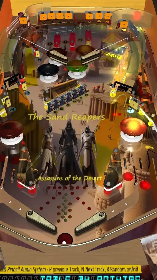 The Sand Reapers: Assasins of the Desert virtual pinball table