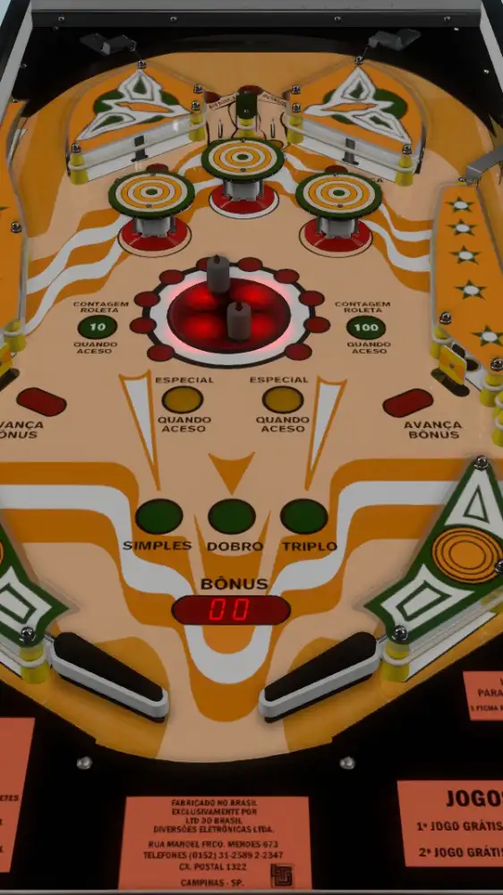 Ipanema virtual pinball table