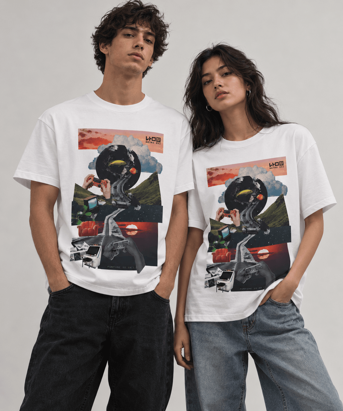 Retro Eki Nostalgia #1 Short Sleeve Medium Weight T-Shirt