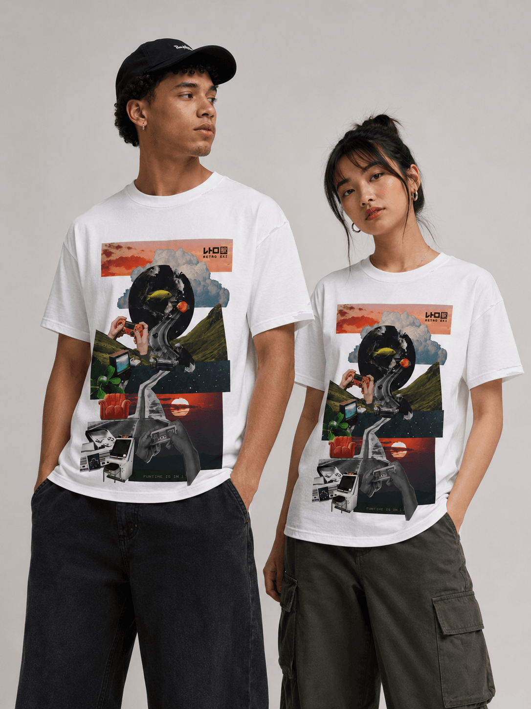 Retro Eki Nostalgia #1 Short Sleeve Light Weight T-Shirt