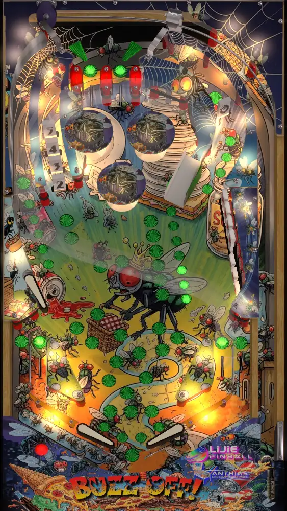 Buzz Off! virtual pinball table