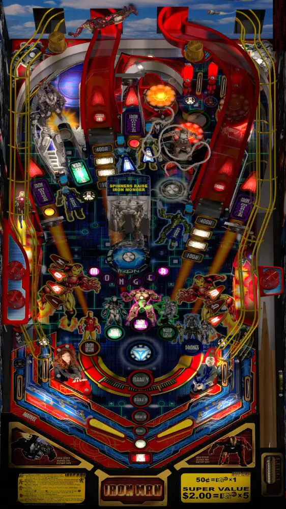 JP’s Iron Man 2 – Armored Adventures virtual pinball table