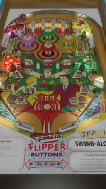 Swing-Along virtual pinball table