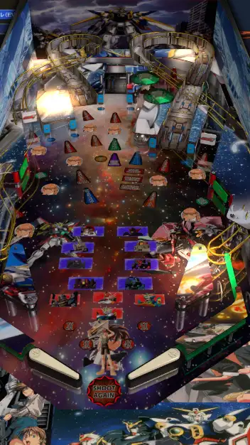 Gundam Wing virtual pinball table