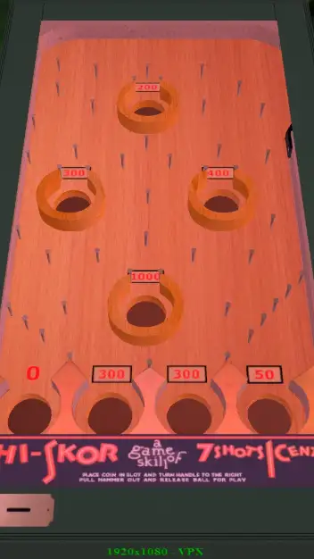 Hi-Skor virtual pinball table