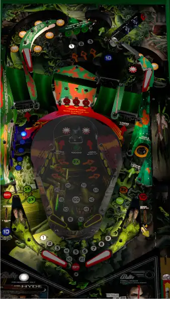 Dr. Jekyll and Mr. Hyde virtual pinball table