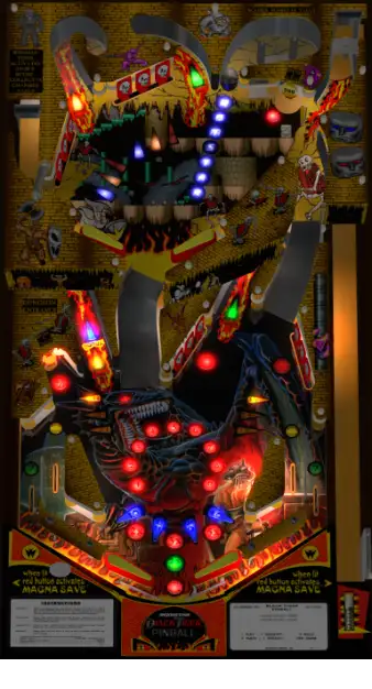 Black Tiger Pinball virtual pinball table