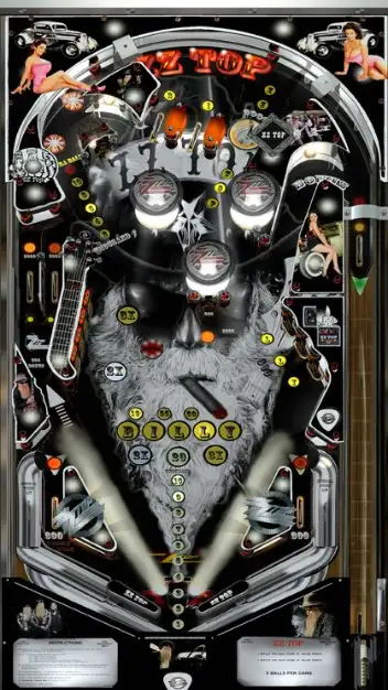 ZZ Top virtual pinball table