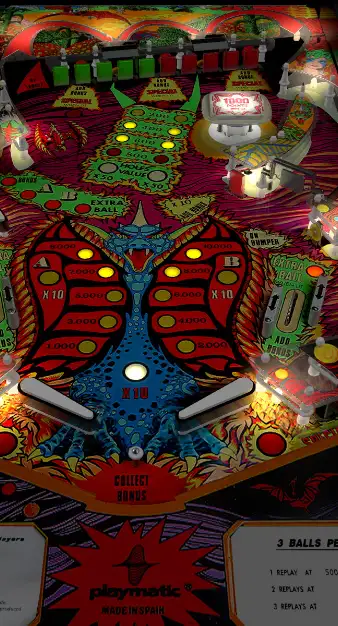 Antar virtual pinball table